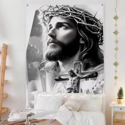 Tenture Murale Art Chrétien « La Crucifixion du Christ »