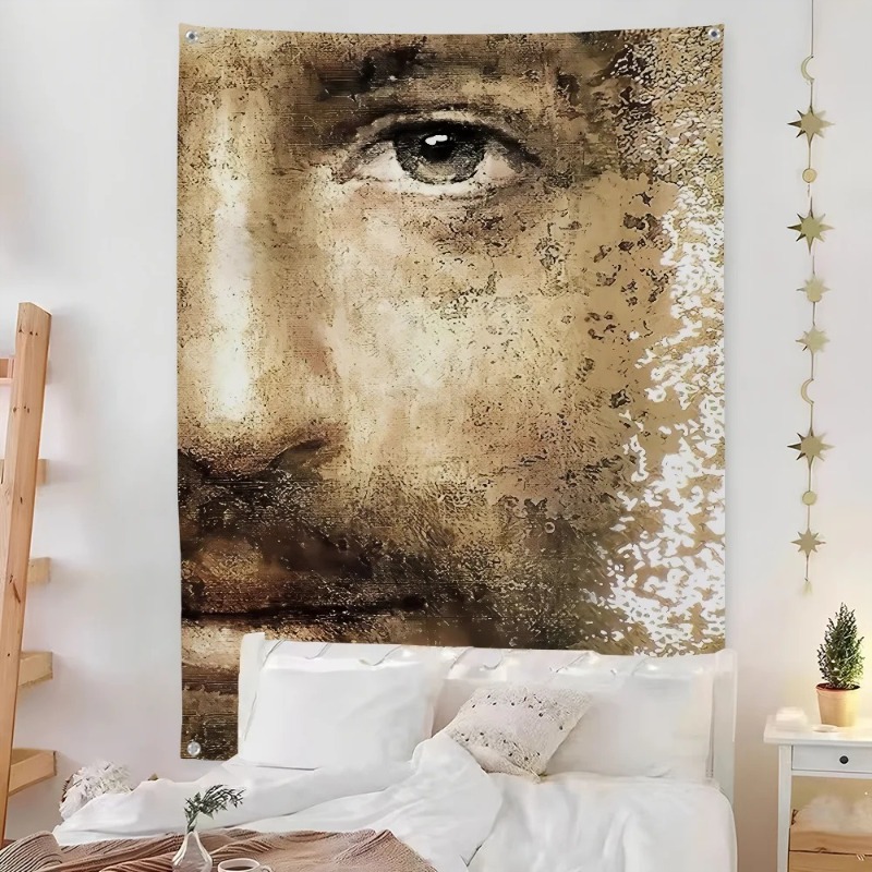 Tenture Murale Art Chrétien « Le Regard du Christ »