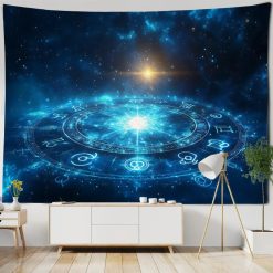 Tenture Murale Astrologie « Cercle du Zodiaque Céleste »