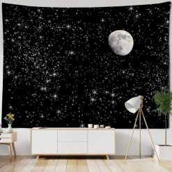 Tenture Murale Astrologie « Clair de Lune Étoilé »