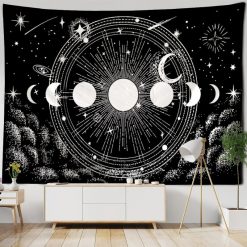 Tenture Murale Astrologie « Cycle Lunaire Céleste »