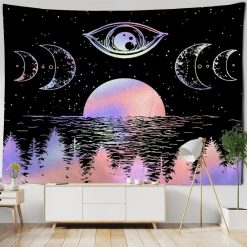 Tenture Murale Astrologie « L’Œil Cosmique Yin-Yang »