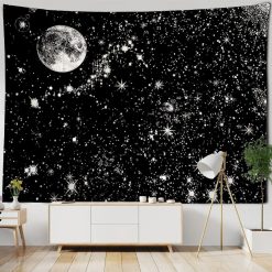 Tenture Murale Astrologie « Lune dans la Voie Lactée »