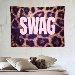 Tenture Murale Design « Swag Léopard »