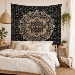 Tenture Murale Mandala « Fleur de Sable »