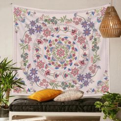 Tenture Murale Mandala « Jardin Fleuri »
