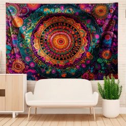 Tenture Murale Mandala « Kaléidoscope Bohème »