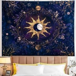 Tenture Murale Mandala « Noces du Soleil et de la Lune »