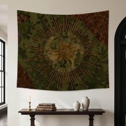 Tenture Murale Mandala « Soleil des Feuillages »