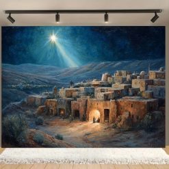 Tenture Murale Paysage Art Chrétien « Nuit de Bethléem »