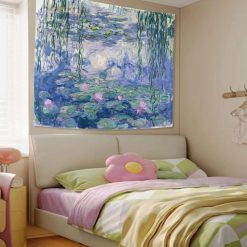 Tenture Murale Paysage « Nymphéas sous les Saules de Monet »