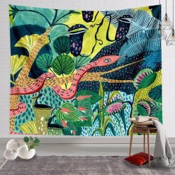 Tenture Murale Paysage « Serpents dans la Jungle Tropicale »