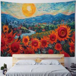 Tenture Murale Paysage « Vallée aux Tournesols »