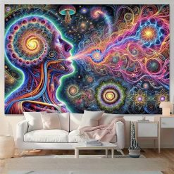 Tenture Murale Psychédélique Souffle de l’Univers