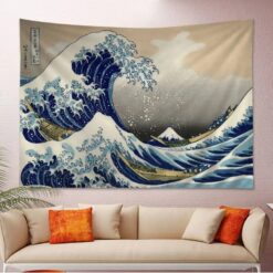 Tenture Murale Japonaise « Grande Vague de Kanagawa »