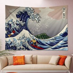 Tenture Murale Japonaise « Surfeurs de la Grande Vague »