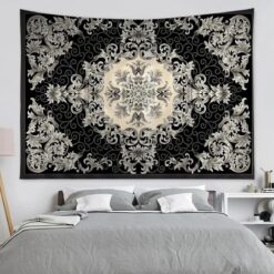 Tenture Murale Mandala « Baroque d’Ivoire »