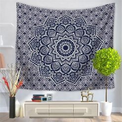Tenture Murale Mandala « Rosace d’Onyx »