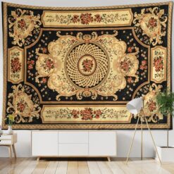 Tenture Murale Mandala « Roseraie Baroque »