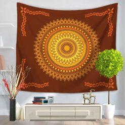 Tenture Murale Mandala « Soleil d’Ambre »