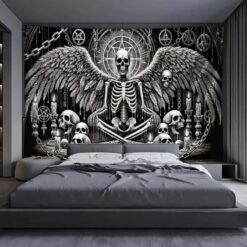 Tenture Murale Tête de Mort « L’Ange de la Mort »