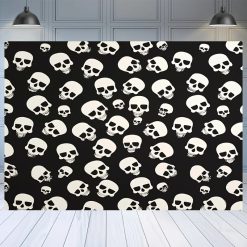 Tenture Murale Tête de Mort « Pluie de Crânes »