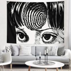 Tenture Murale Tête de Mort « Regard Hypnotique »