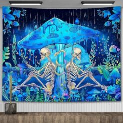 Tenture Murale Tête de Mort « Royaume Mycélien »